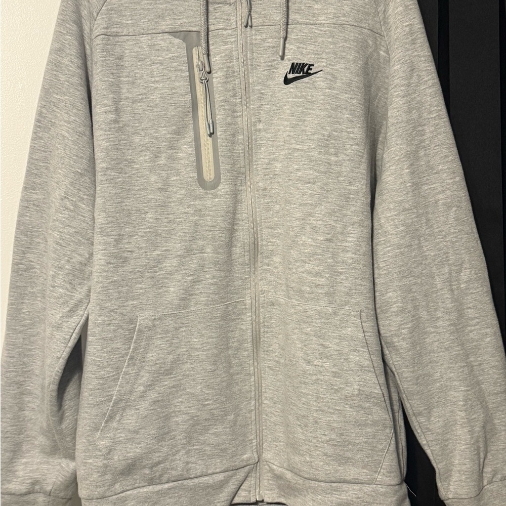 Nike Light Gray Full-Zip Hoodie